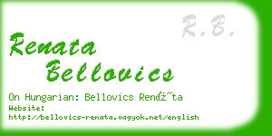 renata bellovics business card